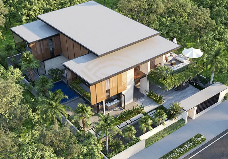 Biệt thự nhà vườn 2 tầng 150m2 đa năng