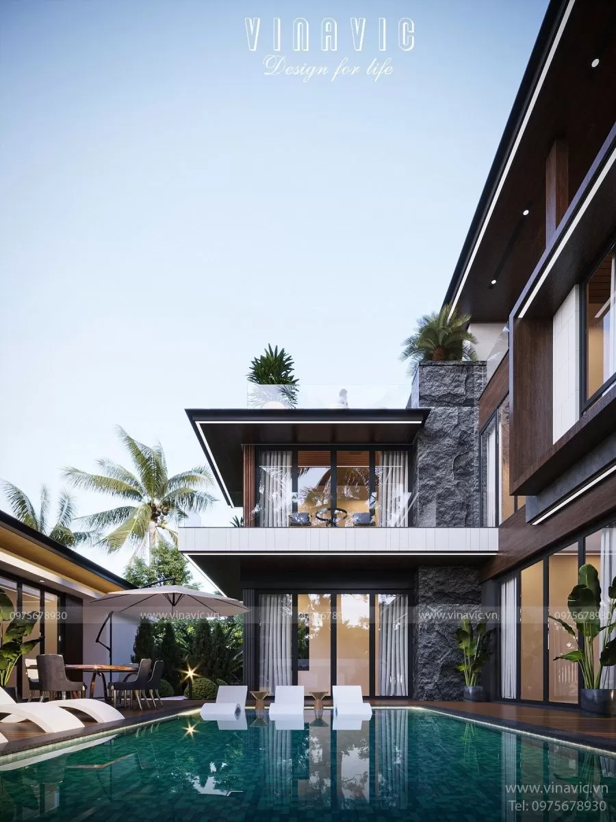 Biệt thự hiện đại có xu hướng sử dụng vật liệu thân thiện với môi trường