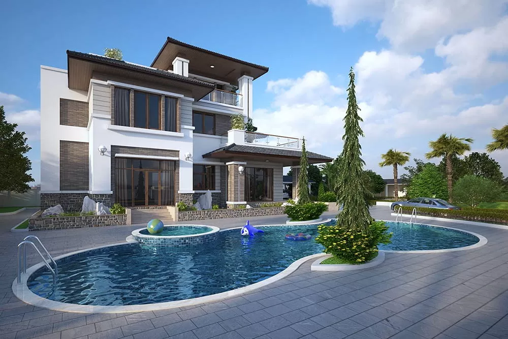 Cần đặc biệt chú ý yếu tố phong thủy khi thiết kế mẫu biệt thự hiện đại 3 tầng