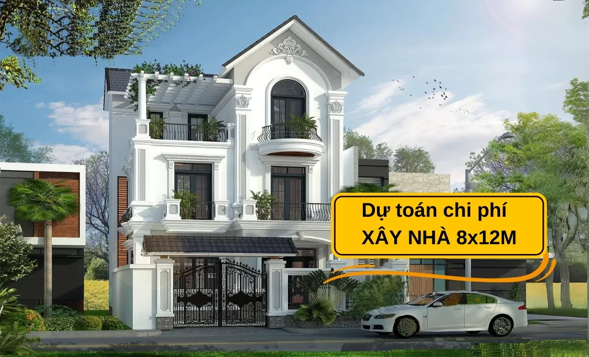 chi phí xây nhà 8x12m