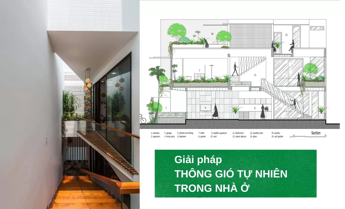 Giải pháp thông gió tự nhiên trong nhà ở tốt nhất hiện nay