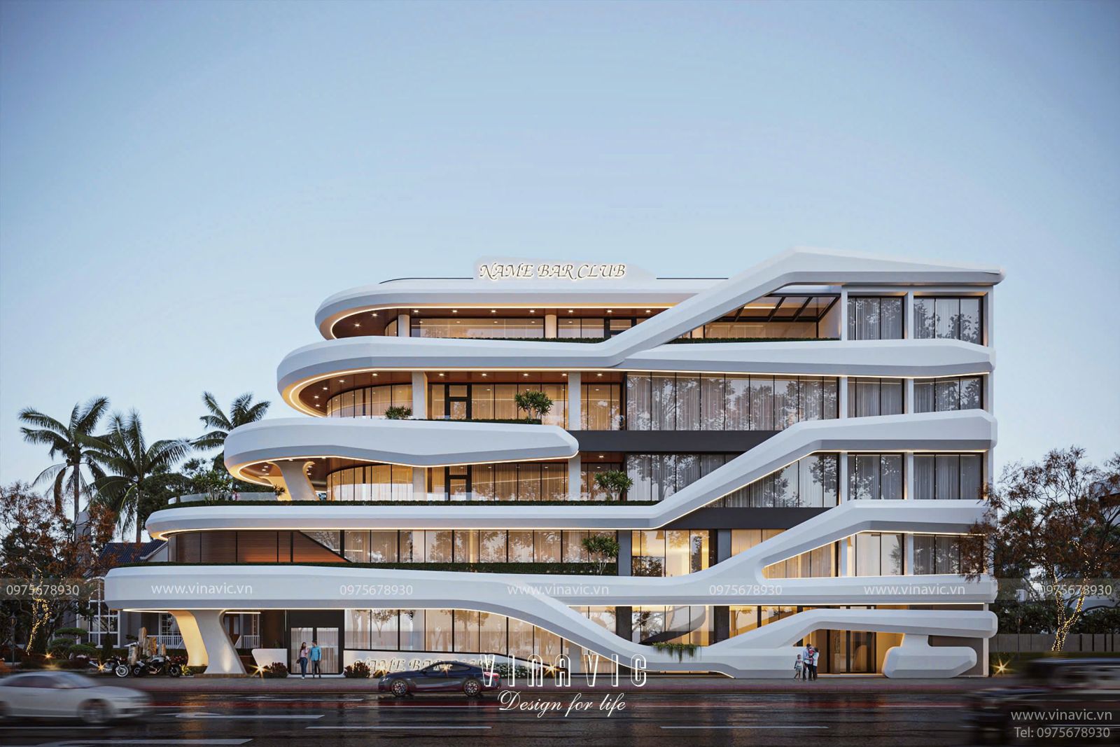 Công trình Dự án Tổ Hợp Dịch Vụ Thương Mại sử dụng vật liệu thi công cao cấp