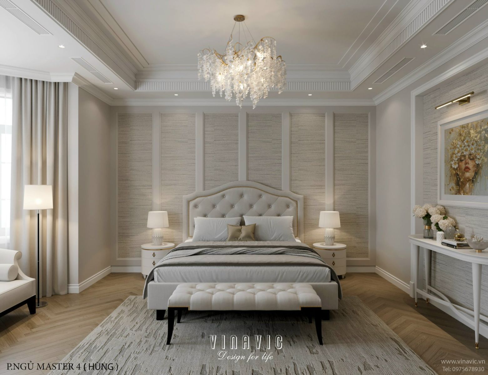 Thiết kế nội thất biệt thự 4 tầng 15m x 10m (CĐT: Mrs Linh- Lào Cai) NT2331