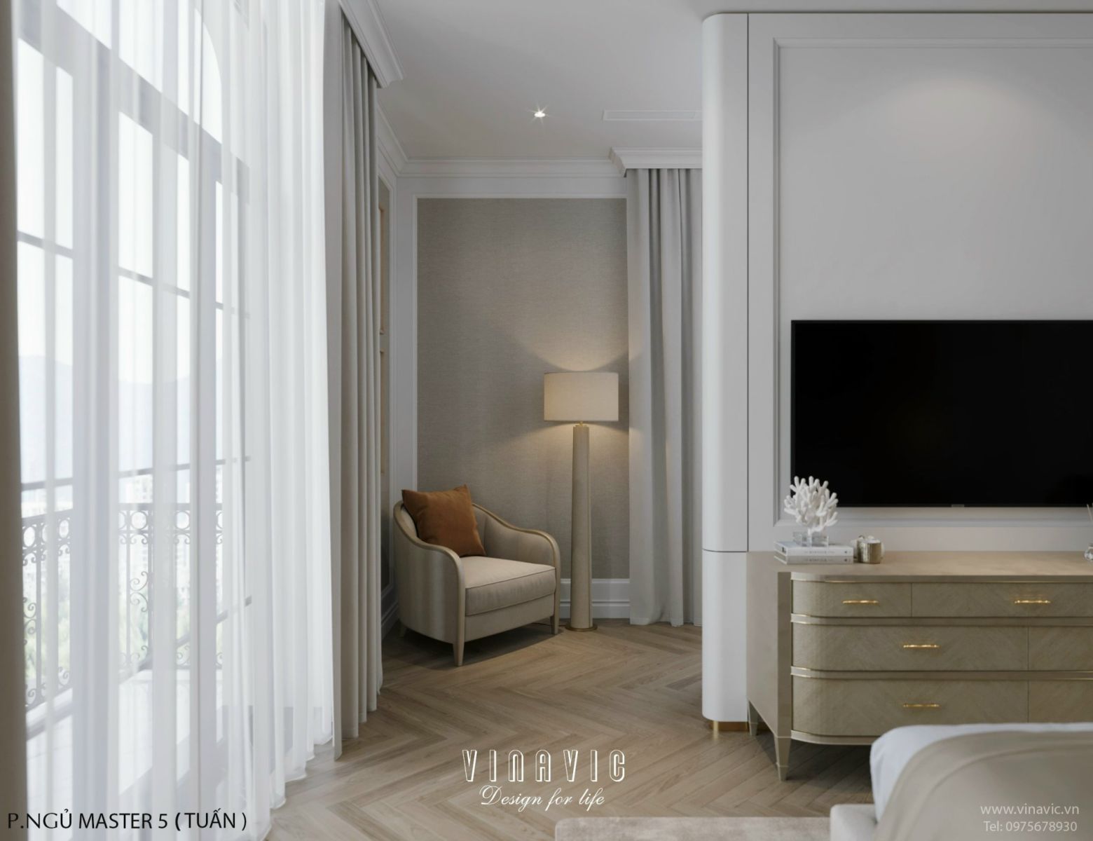 Thiết kế nội thất biệt thự 4 tầng 15m x 10m (CĐT: Mrs Linh- Lào Cai) NT2331