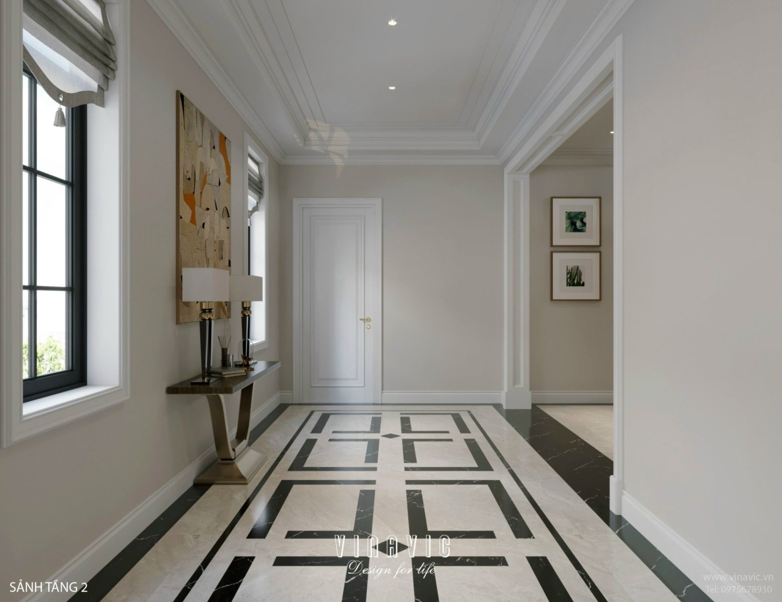 Thiết kế nội thất biệt thự 4 tầng 15m x 10m (CĐT: Mrs Linh- Lào Cai) NT2331