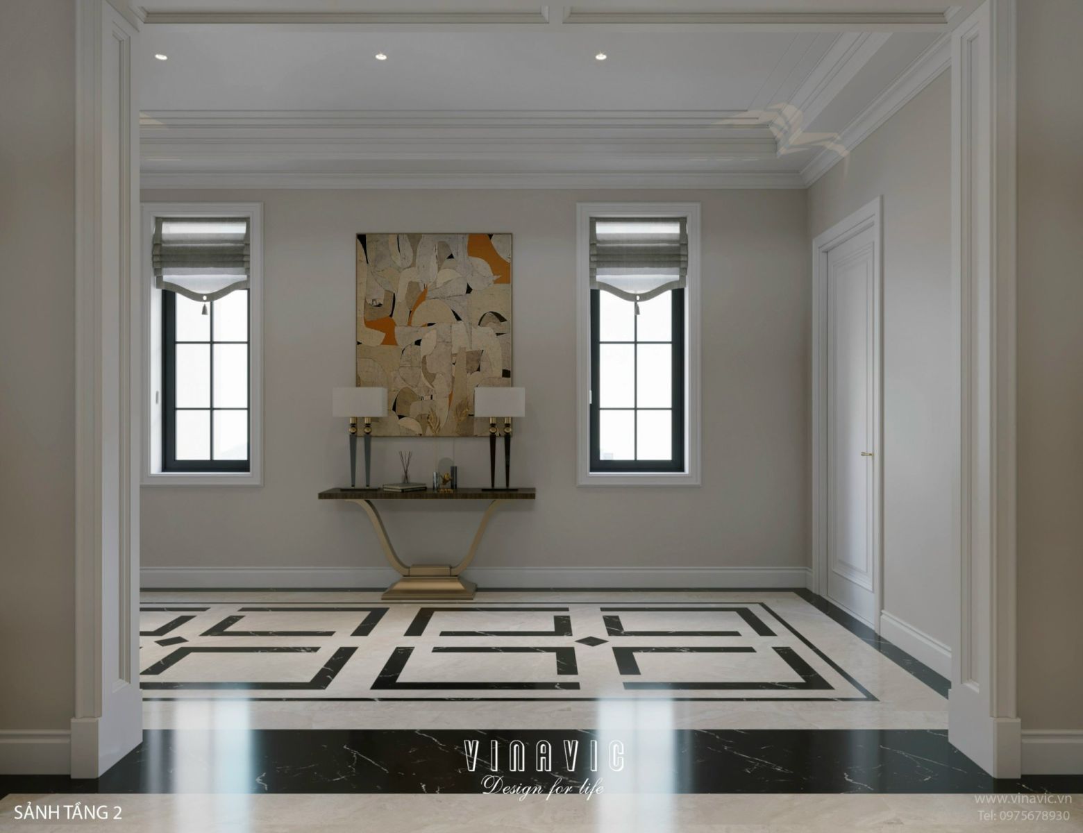 Thiết kế nội thất biệt thự 4 tầng 15m x 10m (CĐT: Mrs Linh- Lào Cai) NT2331