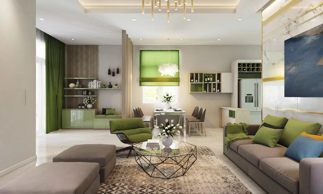 Những yếu tố này sẽ giúp bạn tạo ra một không gian phòng khách hài hòa và phù hợp với mệnh Mộc.