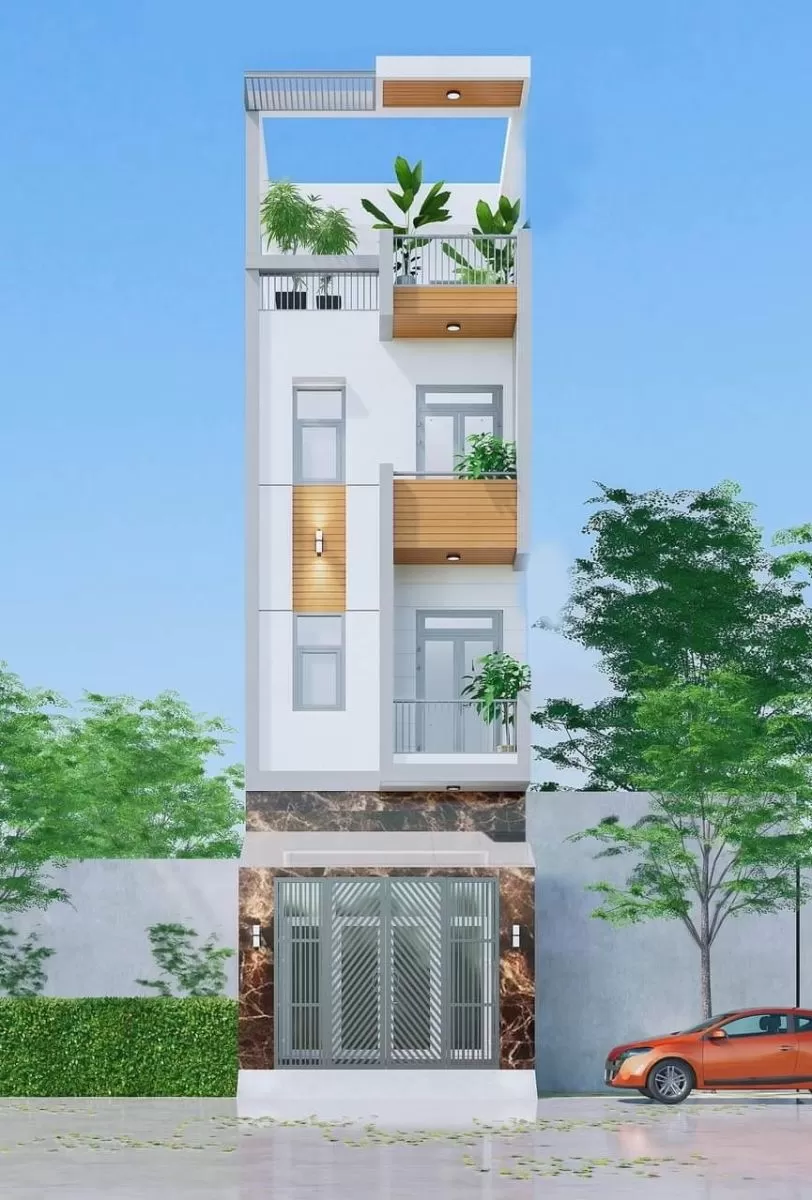 Mẫu nhà đẹp 4 tầng 4x16m hiện đại