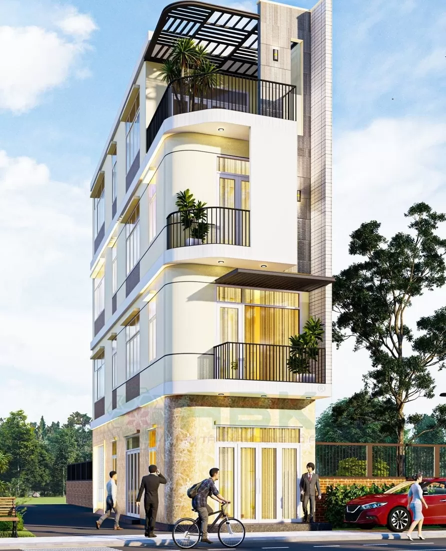 Mẫu nhà đẹp 4 tầng 4x16m 2 mặt tiền