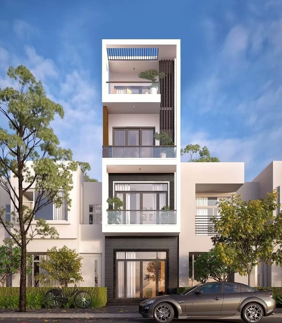 Mẫu nhà đẹp 4 tầng 4x16m 3 phòng ngủ