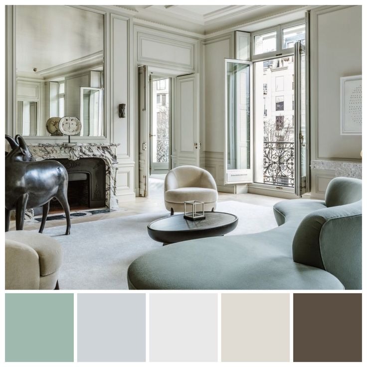 Bảng màu sắc phong cách nội thất Parisian