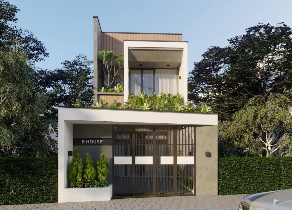 Kiến trúc nhà 2 tầng mặt tiền 4m hiện đại đẹp mắt và ấn tượng từng góc nhìn