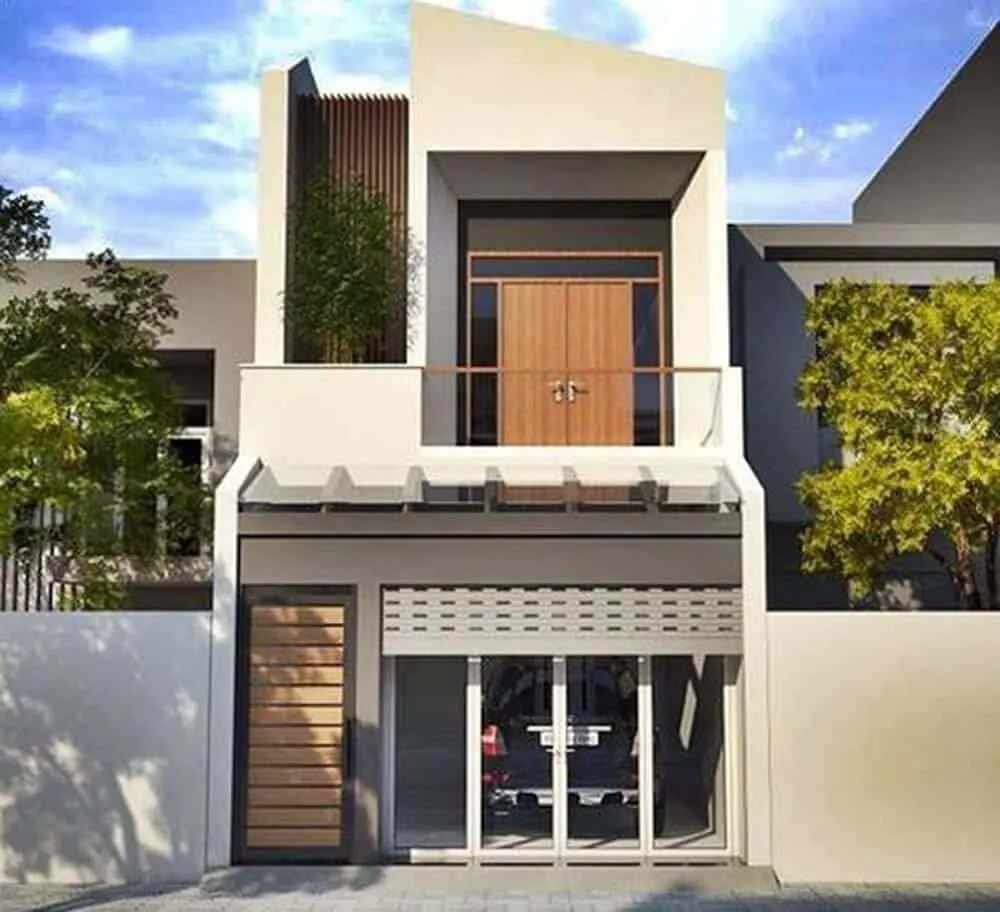 Nhà 2 tầng mặt tiền 4m hiện đại đơn giản
