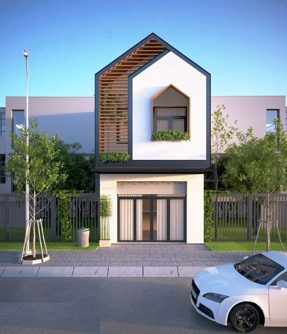 Mẫu nhà 2 tầng tiết kiệm chi phí 