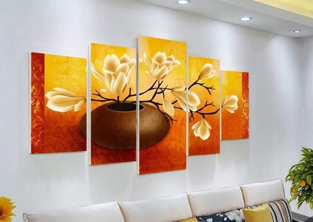 Tranh phong thủy phòng khách cho mệnh hỏa