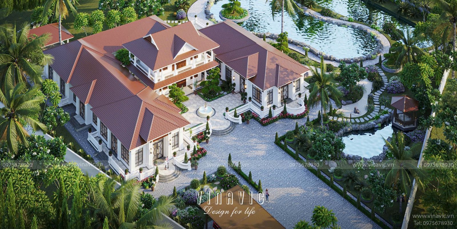 Biệt thự nhà vườn 1 tầng 