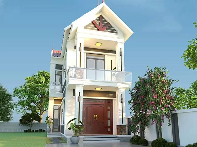 Mẫu nhà ống 2 tầng đẹp 600 triệu