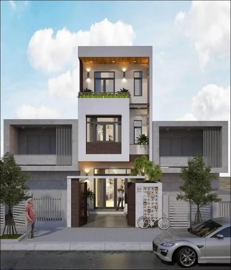  Mẫu nhà ống 4m 3 tầng có 4 phòng ngủ