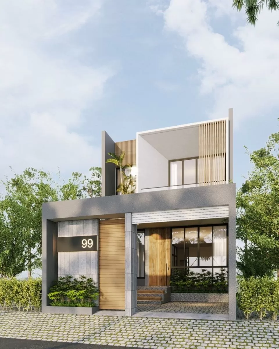 Mẫu nhà ống 2 tầng 6x20m có không gian thoáng đãng, tiện nghi