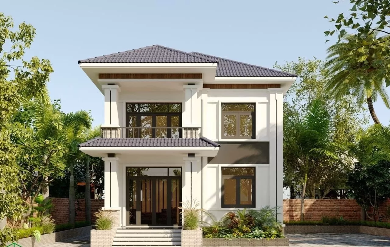 Mẫu nhà 6x20m mái nhật hiện đại thoáng đãng