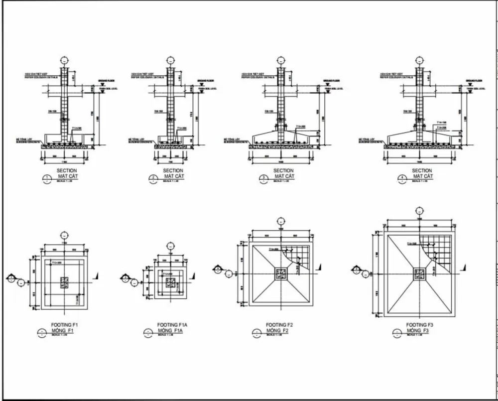 Bản vẽ CAD là một yếu tố vô cùng quan trọng trong quá trình thi công móng cừ tràm