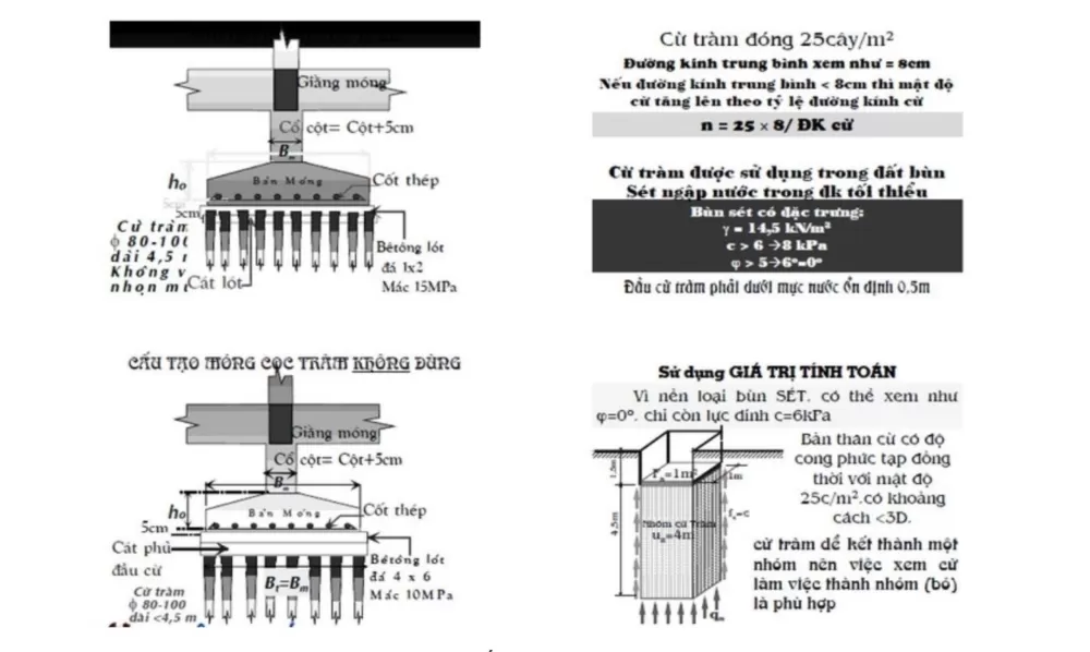 Bản vẽ CAD là một yếu tố vô cùng quan trọng trong quá trình thi công móng cừ tràm