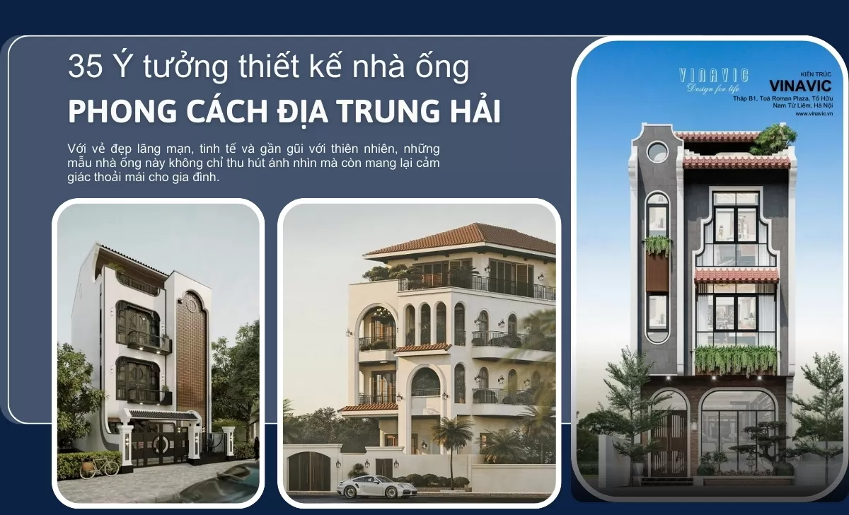 nhà phố phong cách Địa Trung Hải