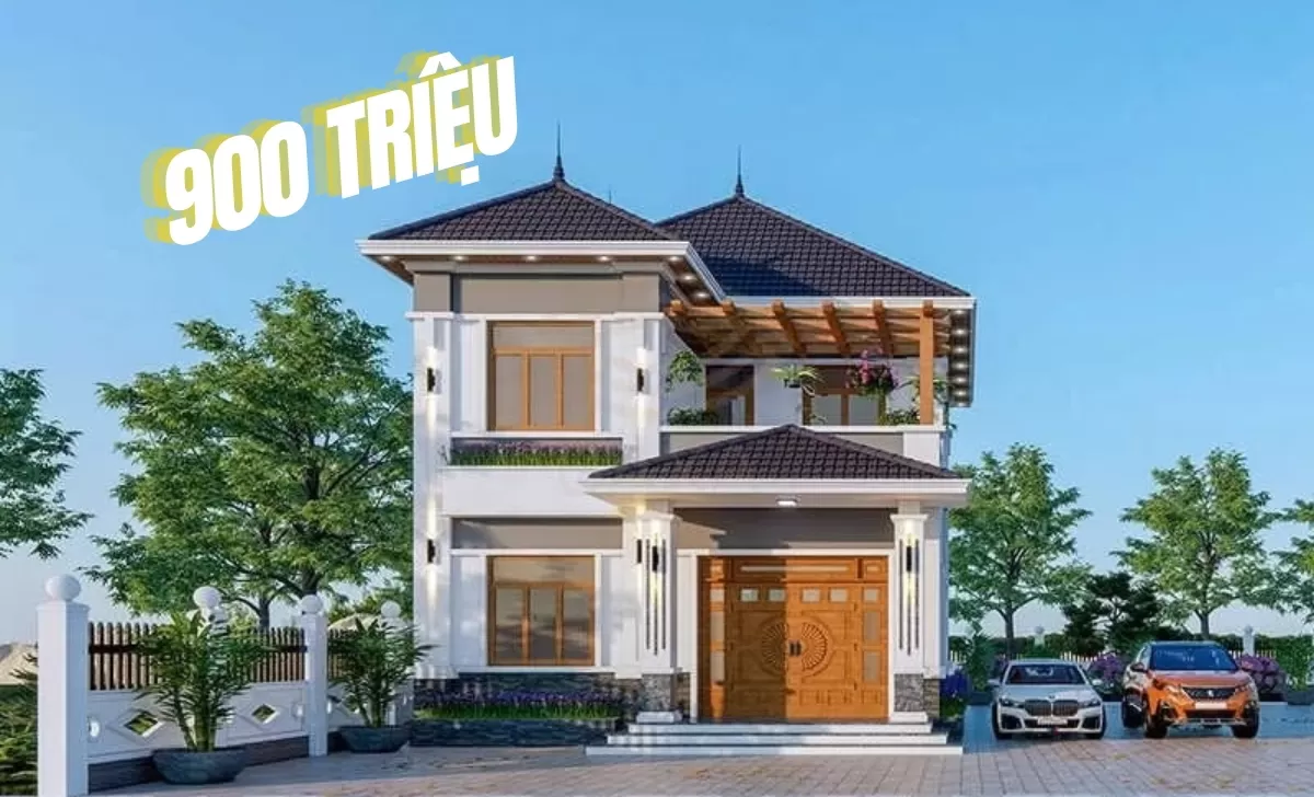 Điểm danh những mẫu nhà 2 tầng 900 triệu đẹp hot nhất hiện nay
