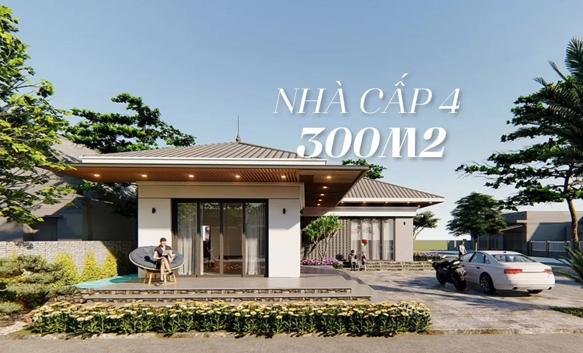 Thiết kế nhà cấp 4 nông thôn chữ L