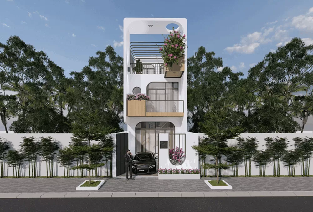 Hình ảnh mẫu nhà 1 trệt 1 lầu hiện đại thu hút mọi ánh nhìn