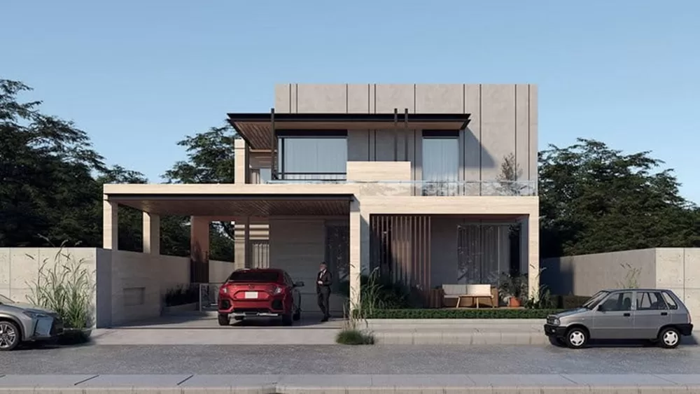 Mẫu nhà 1 trệt 1 lầu có thêm gara với chi phí khoảng 800tr