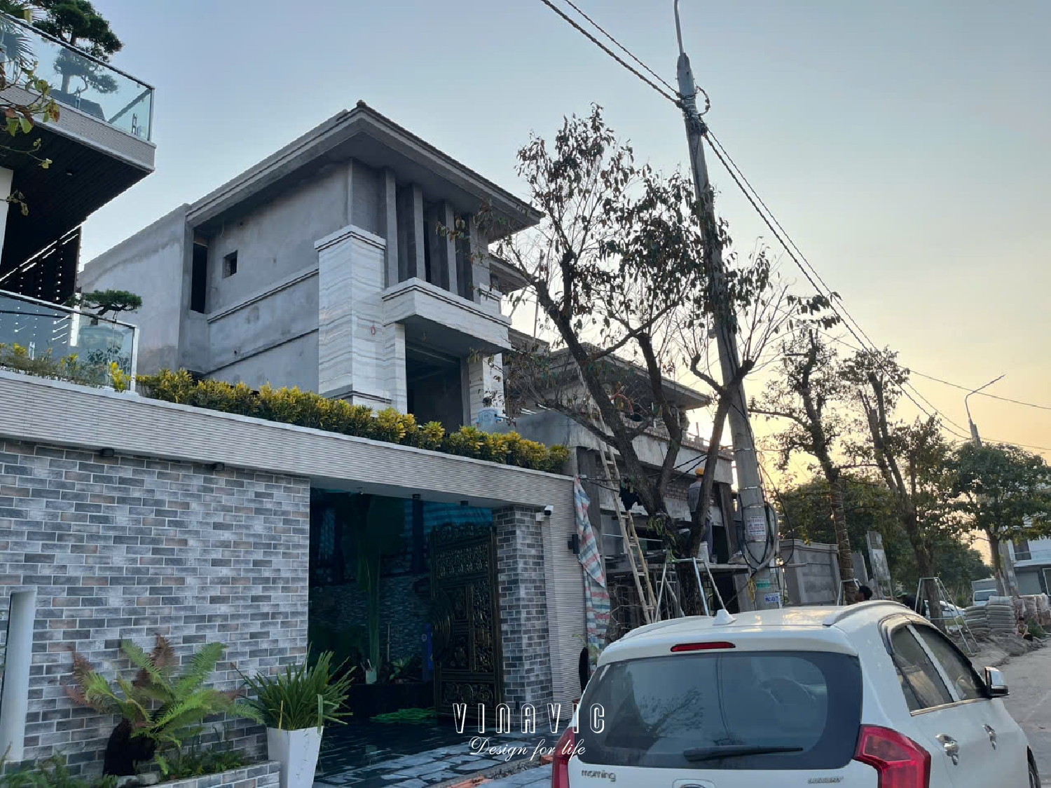 Thi công biệt thự 3 tầng hiện đại 255m2 (CĐT:Mr Huy- Hưng Yên) TCBT2241