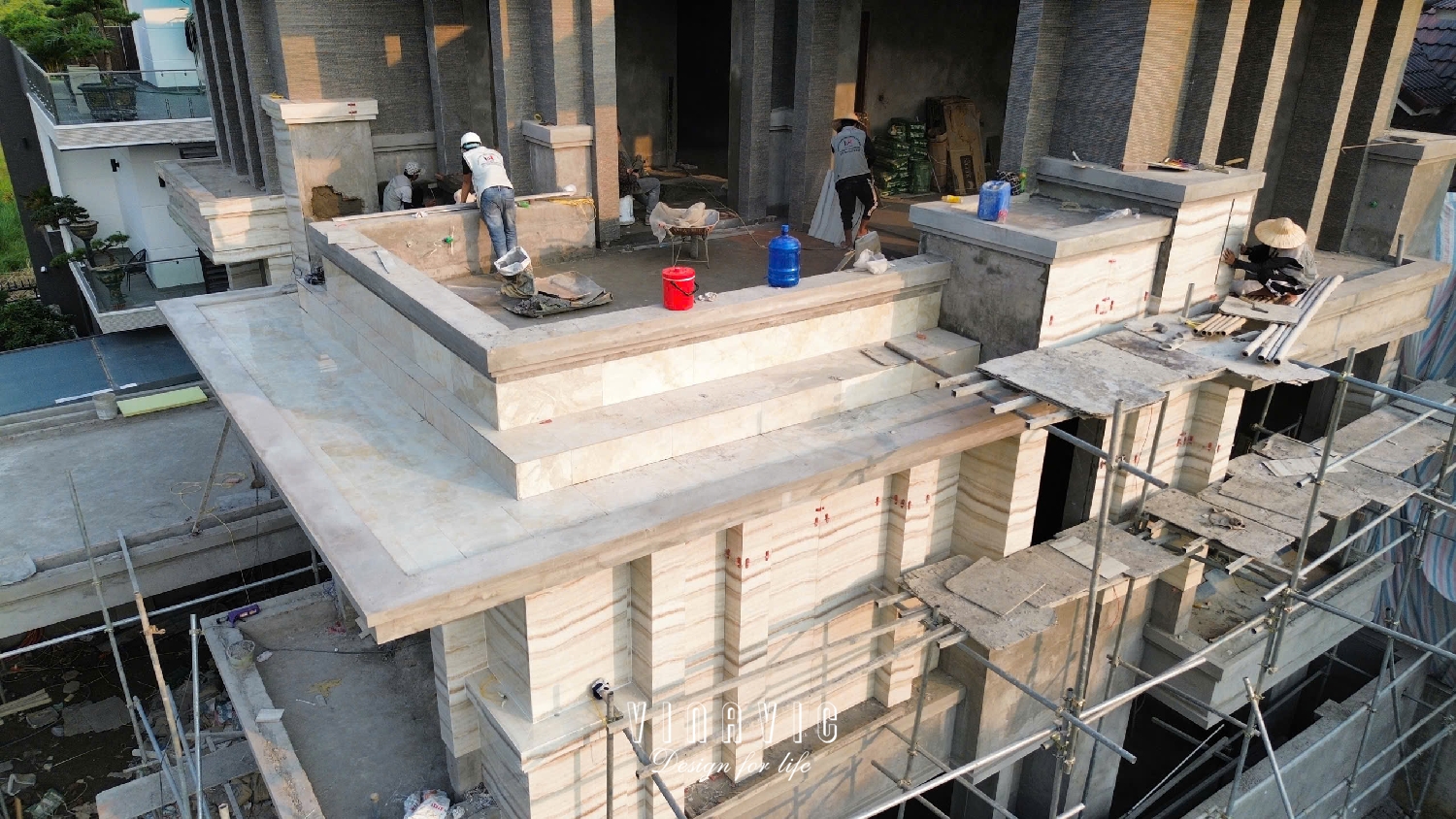 Thi công biệt thự 3 tầng hiện đại 255m2 (CĐT:Mr Huy- Hưng Yên) TCBT2241