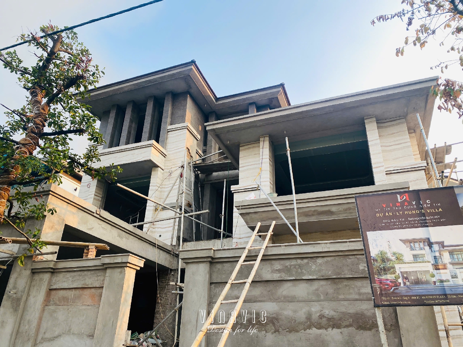 Thi công biệt thự 3 tầng hiện đại 255m2 (CĐT:Mr Huy- Hưng Yên) TCBT2241