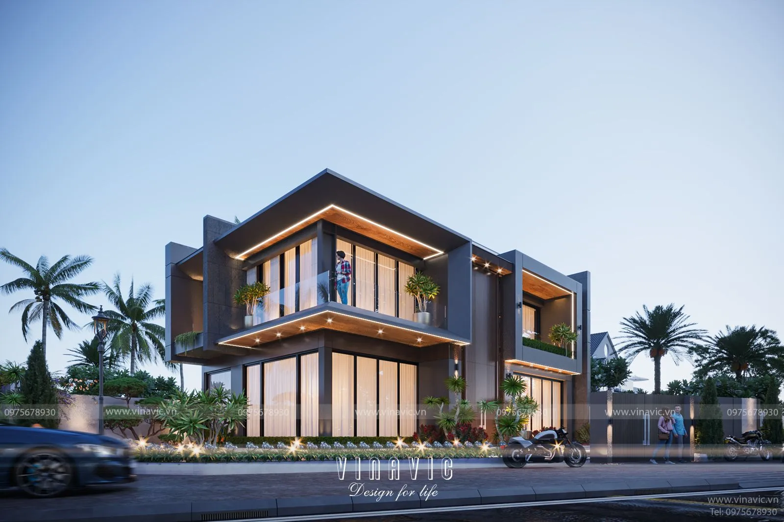 Mẫu nhà ống 2 tầng 6x12m 3 phòng ngủ hiện đại 