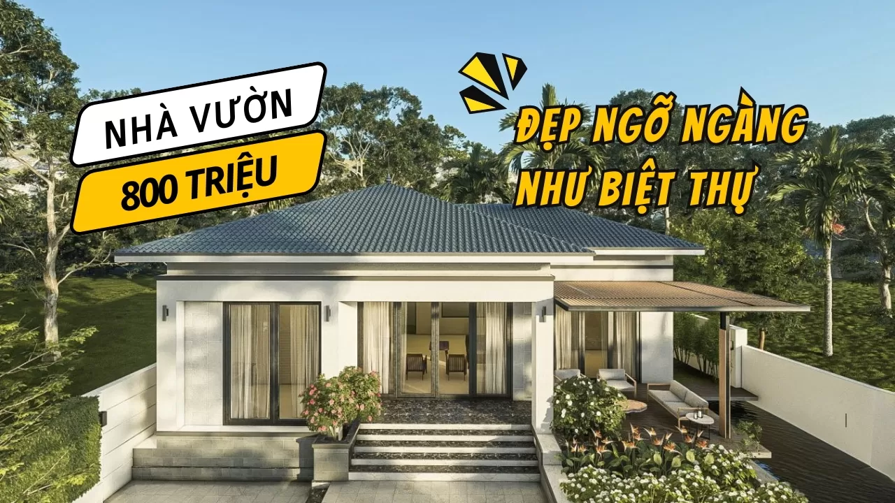 55+ Mẫu nhà xây 800 triệu đẹp ngỡ ngàng như biệt thự