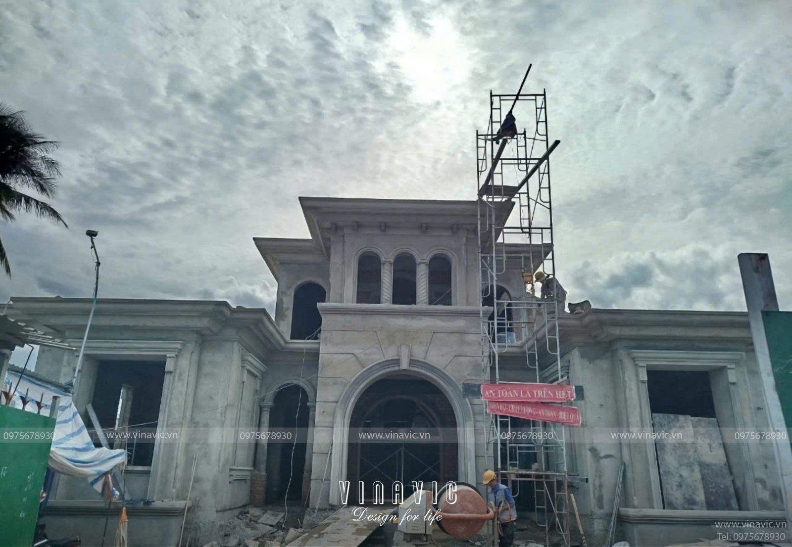 Thi công biệt thự địa trung hải 450m2 (CĐT:Mr Phát - Cam Ranh) TCBT2242