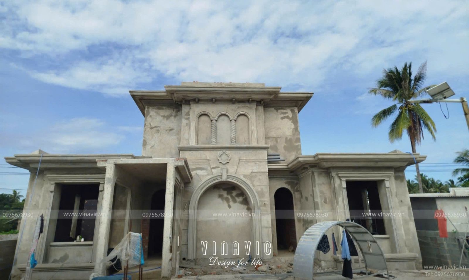 Thi công biệt thự địa trung hải 450m2 (CĐT:Mr Phát - Cam Ranh) TCBT2242