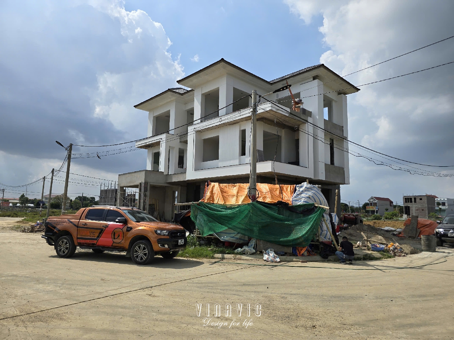 Thi công biệt thự 3 tầng hiện đại 12x15m (CĐT: Mr Tuyến - Ninh Bình) TCBT2247