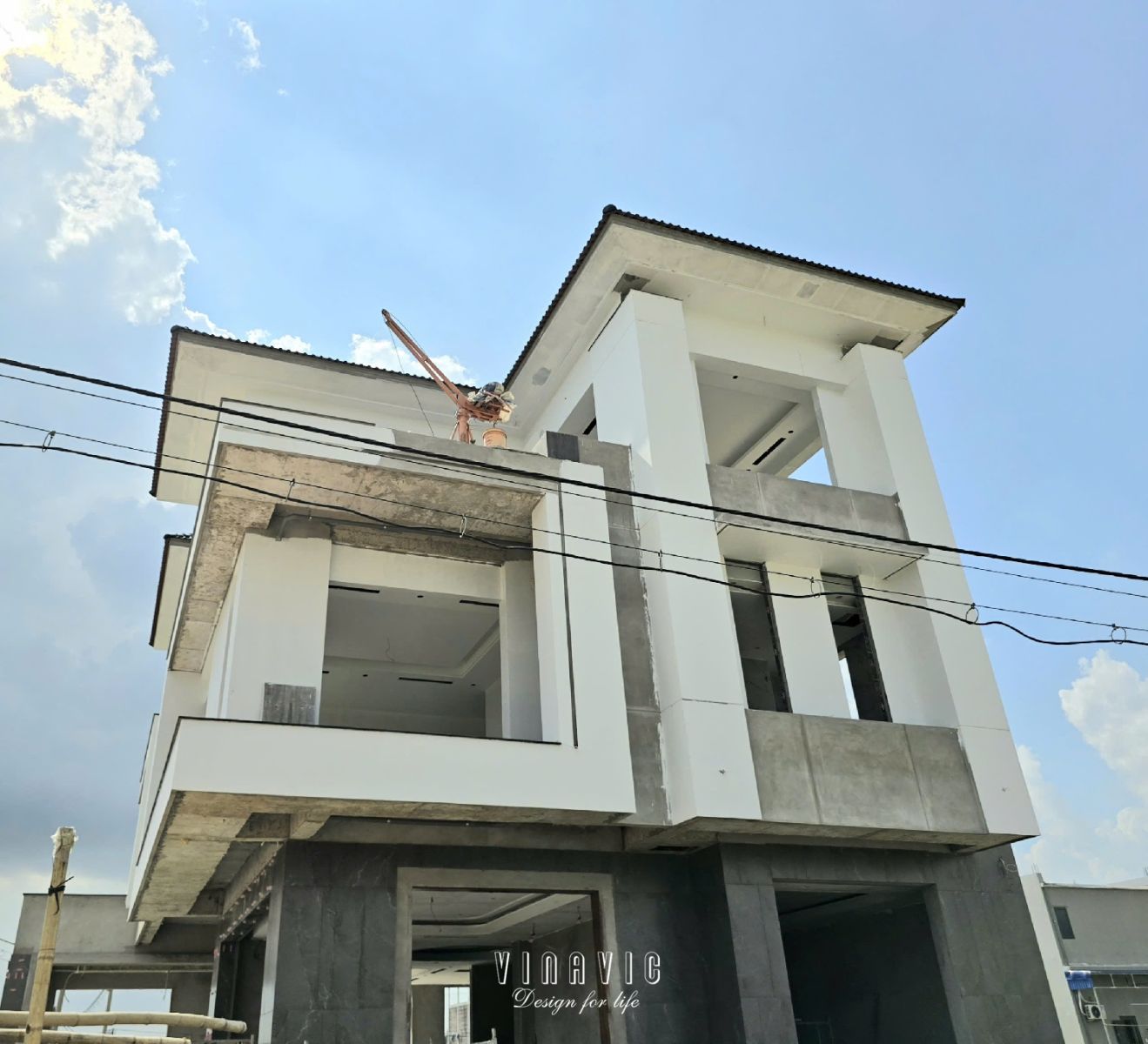 Thi công biệt thự 3 tầng hiện đại 12x15m (CĐT: Mr Tuyến - Ninh Bình) TCBT2247