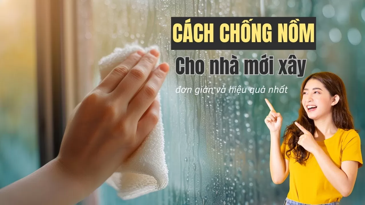 Cách chống nồm ẩm cho nhà mới xây đơn giản và hiệu quả nhất