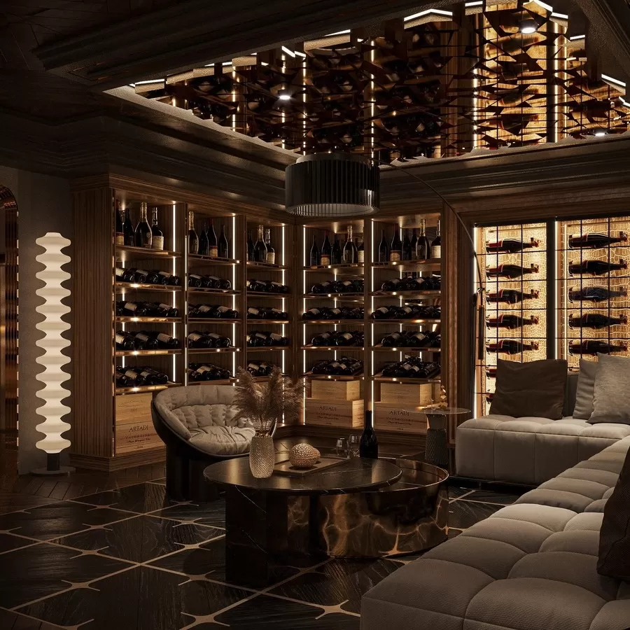 Mẫu hầm rượu luxury thể hiện đẳng cấp gia chủ do Kiến trúc Vinavic thiết kế.