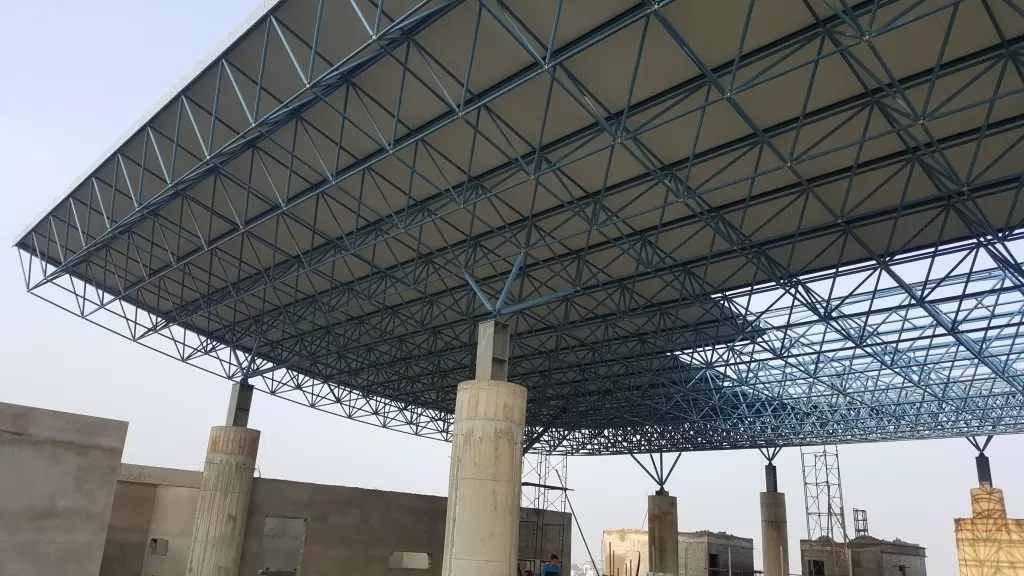 Mái giàn thép không gian