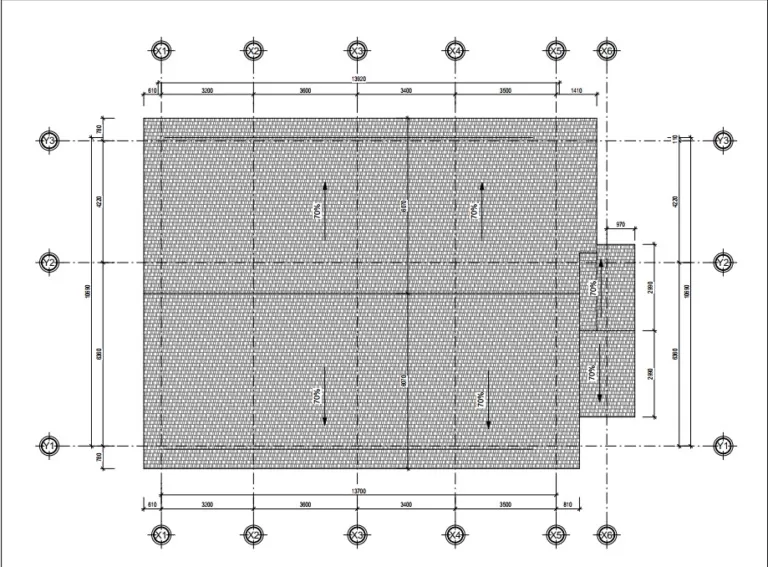 Kết cấu mái Thái (độ dốc 75%)