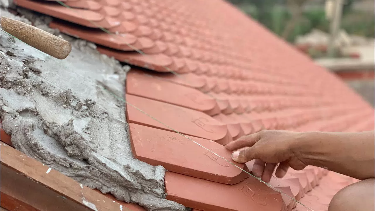 Mái bê tông dán ngói