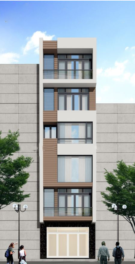 nhà 6 tầng có thang máy