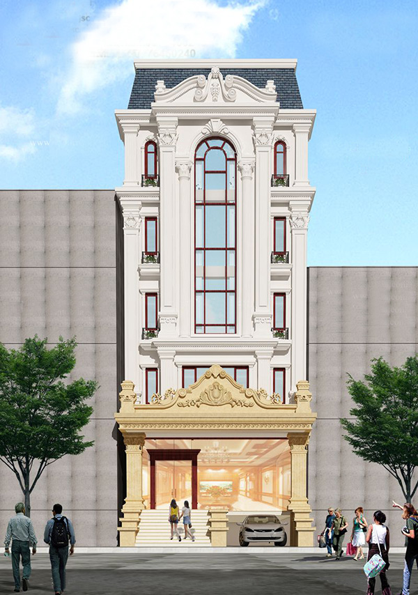 nhà 6 tầng có thang máy