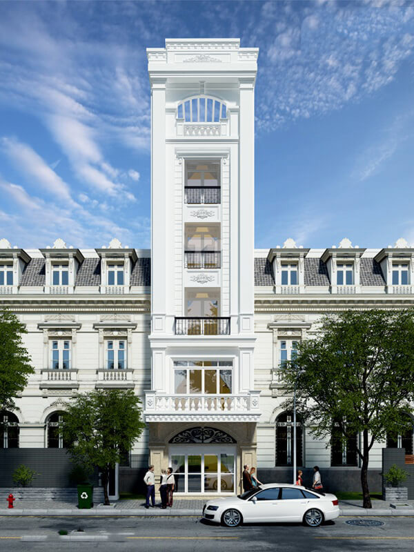 nhà 6 tầng có thang máy