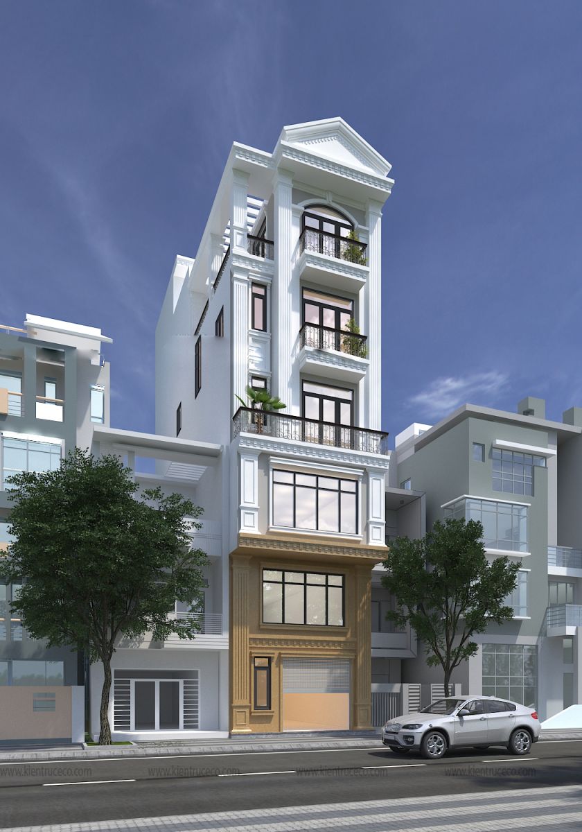 nhà 6 tầng có thang máy