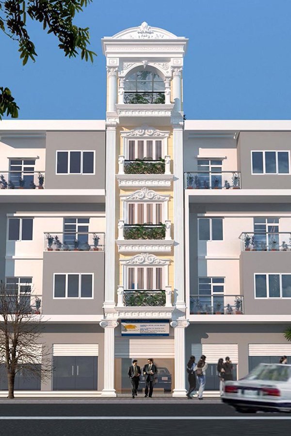 nhà 6 tầng có thang máy